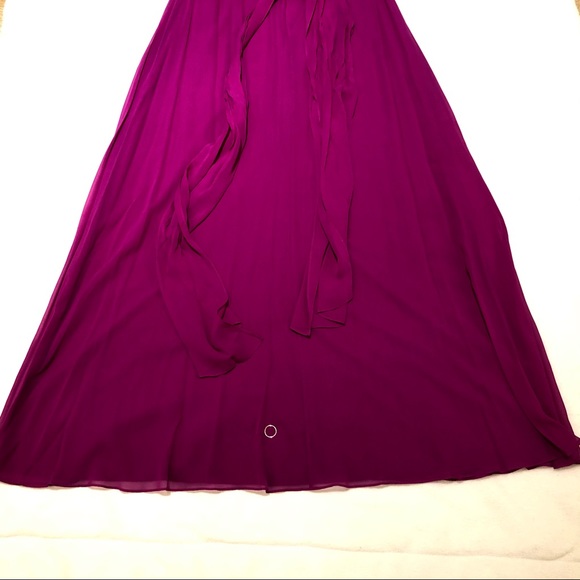 BCBG Max Azria Rosabelle Gown in Magenta, size 10 - Picture 11 of 16